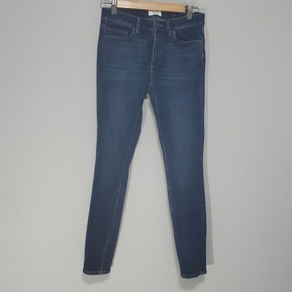 Loft Outlet jeans womens size 0 blue skinny 28" inseam - Picture 1 of 12